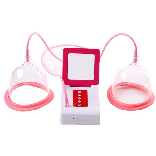 Amazon New Electric Breast Massager with Vacuum Suction and Rolling Massage, Double Cup Breast Enhancement Device