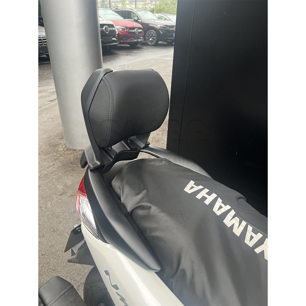Suitable for 20-24 Yamaha Nmax155 Motorcycle Modification, Non-Destructive Installation of Rear Backrest and Waist Support Bracket