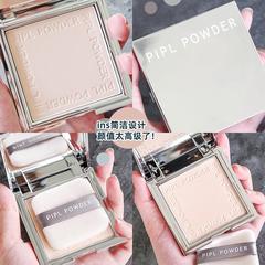PIPL powder concealer, dry and wet dual-use moisturizing dry powder, makeup setting loose powder for women, long-lasting waterproof