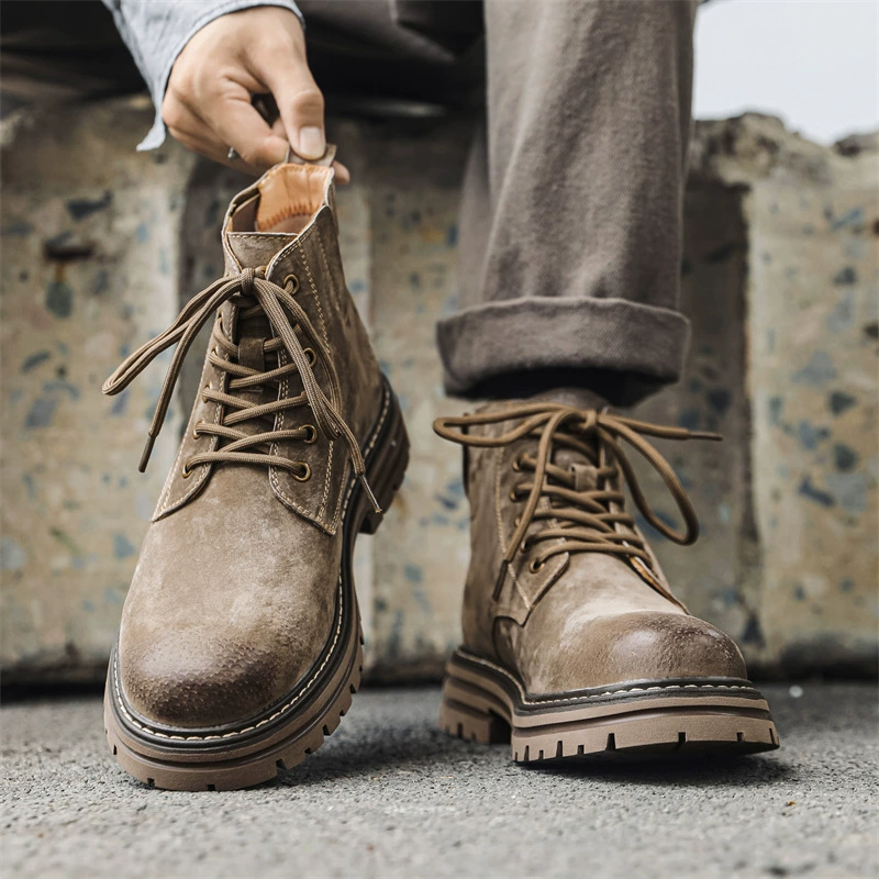 Martin сапоги 2024 осень новый ретро инструмент западная пара толстая подошва увеличила сапоги 4514-J