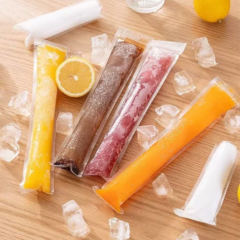Фигурка-подставка для мороженого, пищевая глина, мешок для крошек, ziplock, прозрачный мешок, мешок для эскимо, длинный полосовой ziplock
