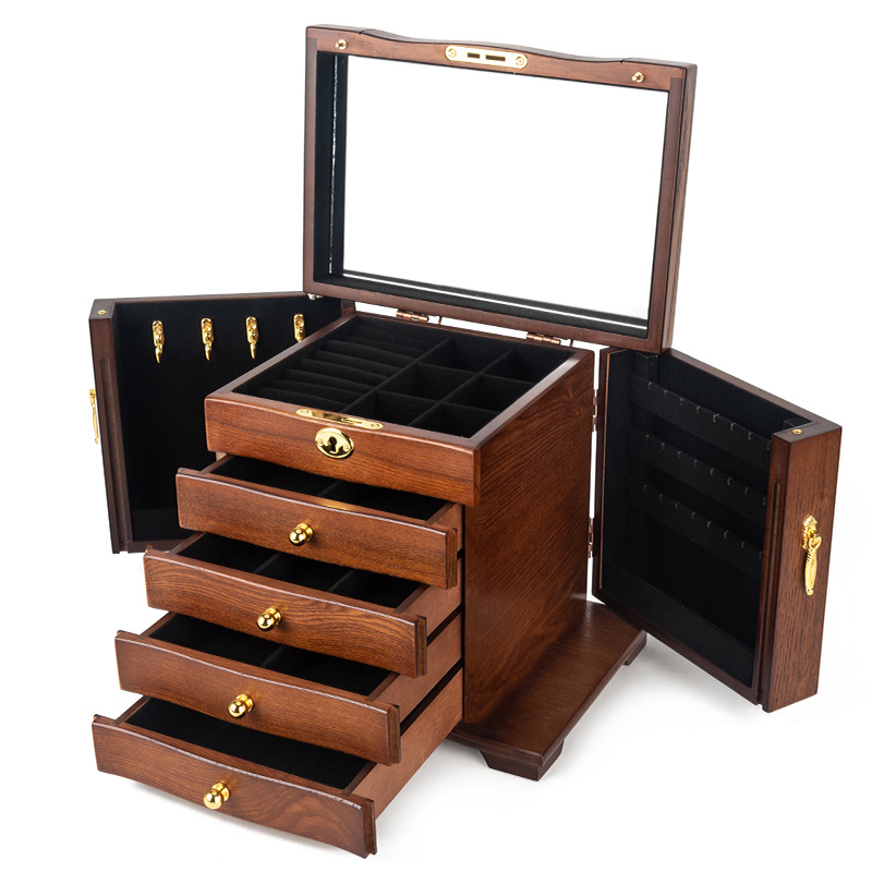 Upgraded five-layer full lock - antique color (black lining)
