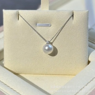 Zhuji Natural Freshwater Pearl Necklace Princess Edison Pearl Pendant Round Light Clavicle Chain Fashion Women