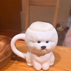 クリエイティブかわいい子犬セラミックマグホームドリンクカップオフィスコーヒーカップ誕生日ギフトカップルカップ