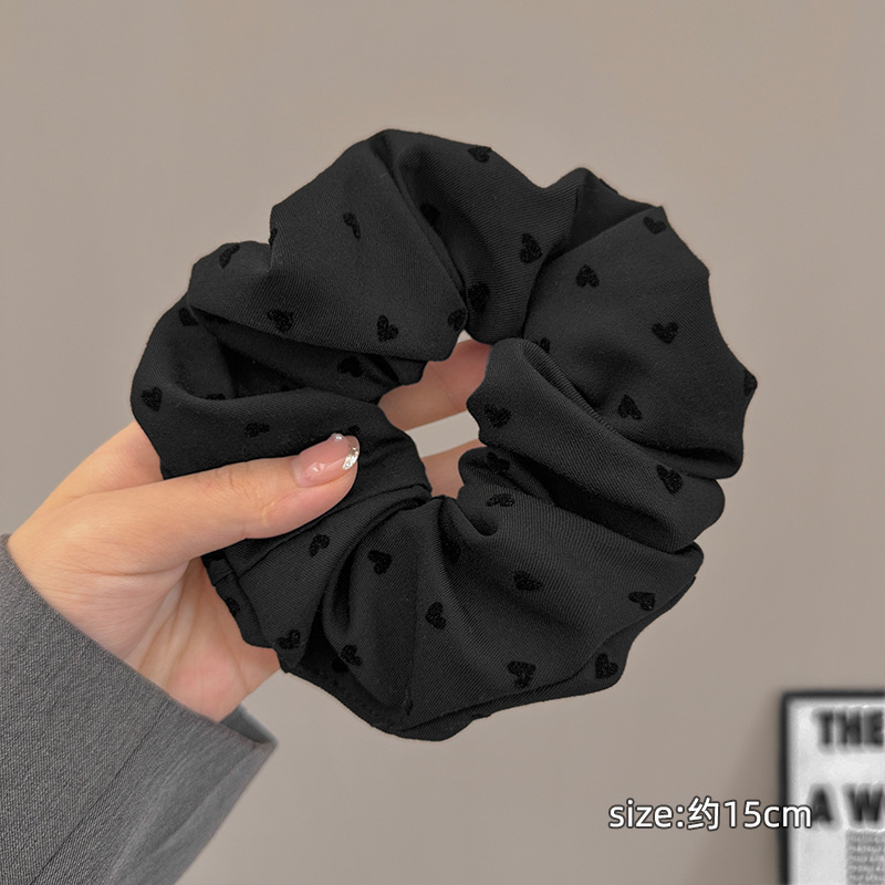 フランス式の黒い灰色の波は蝶結びをつけます。|undefined