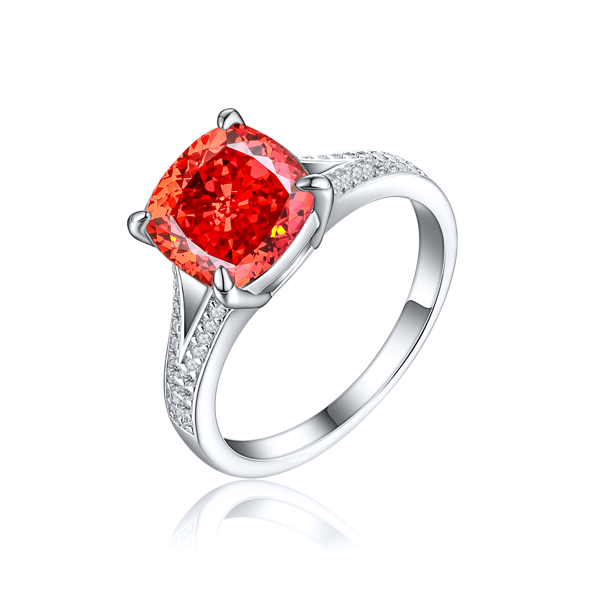 7g Weight High Carbon Diamond Inlay Material Rings Classification 1 Piece Quantity Holiday, Daily Occasion 925 Sterling Silver Material Geometric Pattern Women's Gender Inlay Design Simple Style, Classic Style Style 925 Sterling Silver High Carbon Diamond Geometric Rings 8