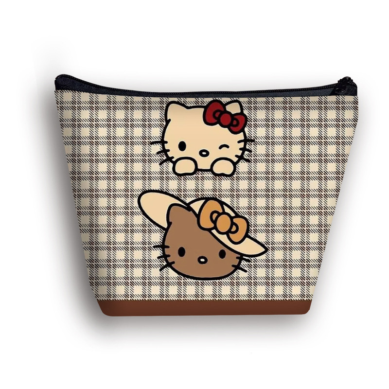 黑皮HelloKitty化妆包印花儿童洗漱包旅行女生简约收纳包包包批发|undefined