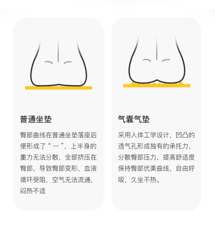 Cross-border hot-selling car square cushion car single cushion four seasons universal cycling cushion single anti-skid car cushion
