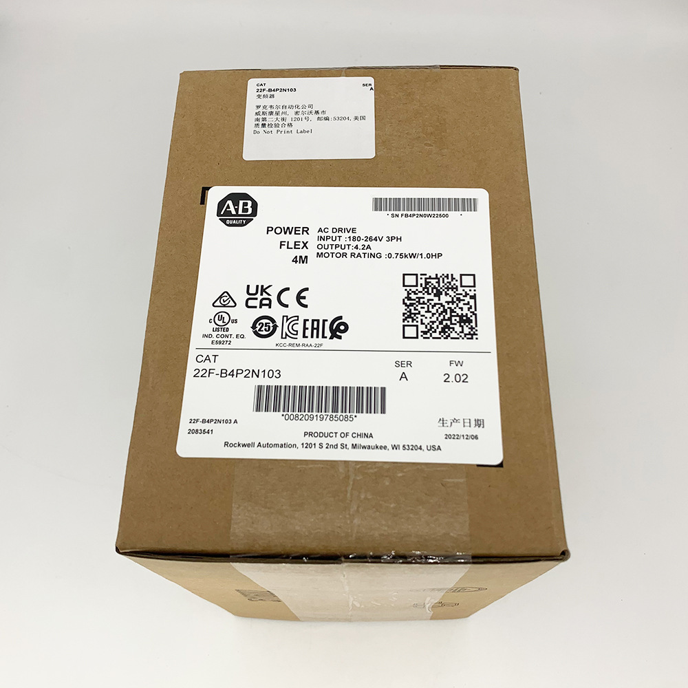 22F-B4P2N103变频器罗克韦尔Allen-Bradley全新现货22FB4P2N103