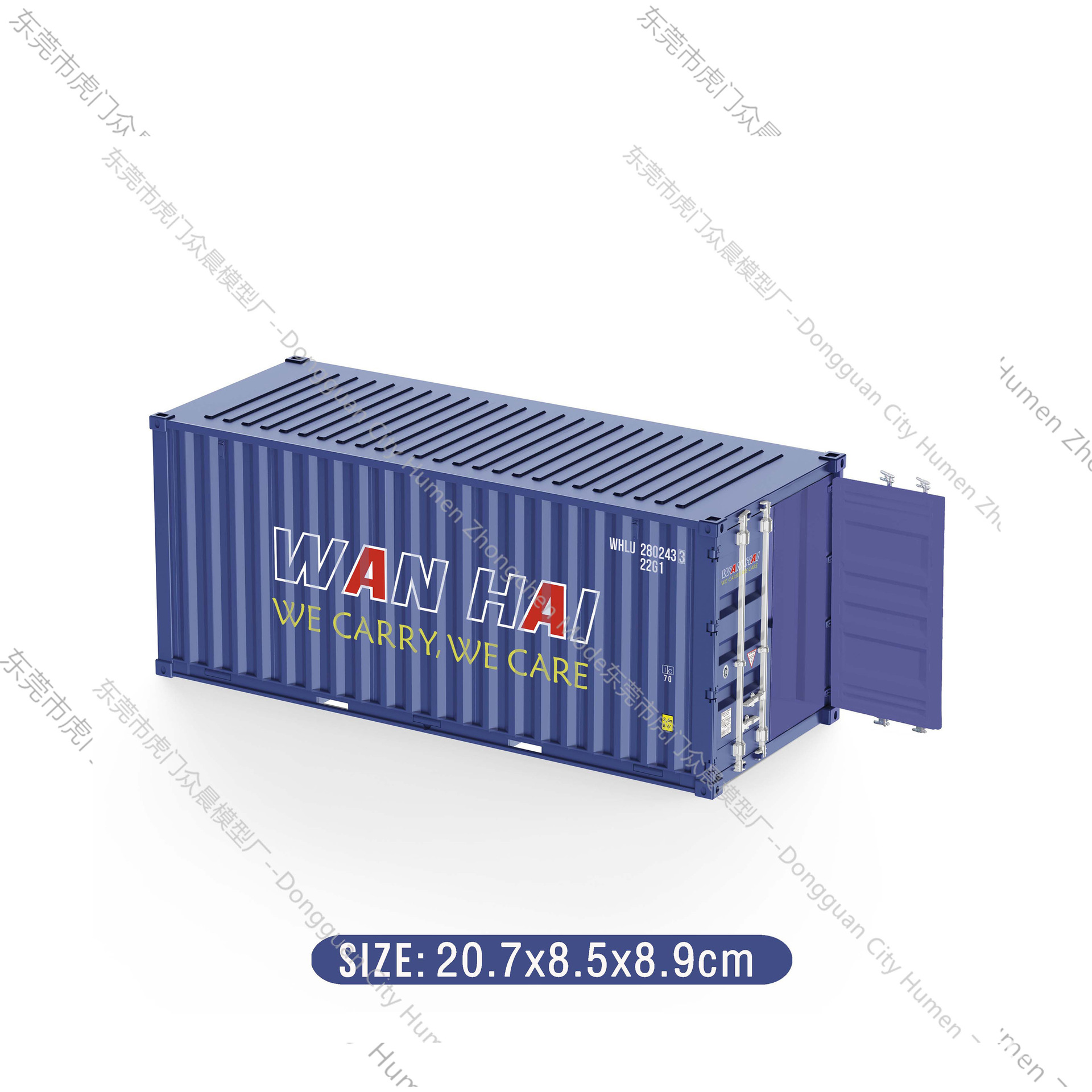 Modelo de contenedor mediterráneo Pequeños adornos industria logística Regalo de acompañante de negocios Soporte de impresión de logotipo gráfico