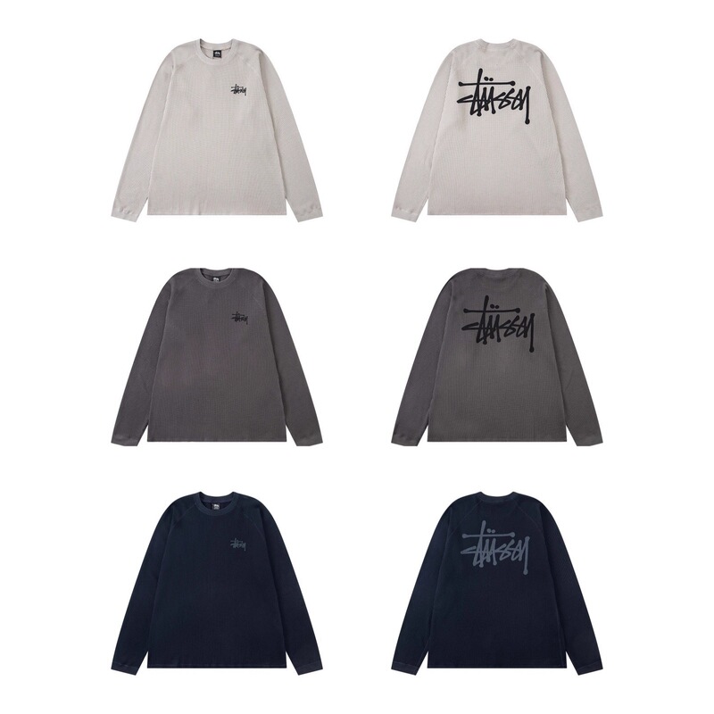 Stume American Style 2025 Autumn Logo Design Washed Raglan Sleeve 360g Waffle Long Sleeve Vintage T-Shirt Stume American Style 2025 Autumn Logo Design Washed Raglan Sleeve 360g Waffle Long Sleeve Vintage T-Shirt