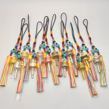 藏饰品六字真言转经筒箱包腰牌车挂件转经筒流苏钥匙扣配饰