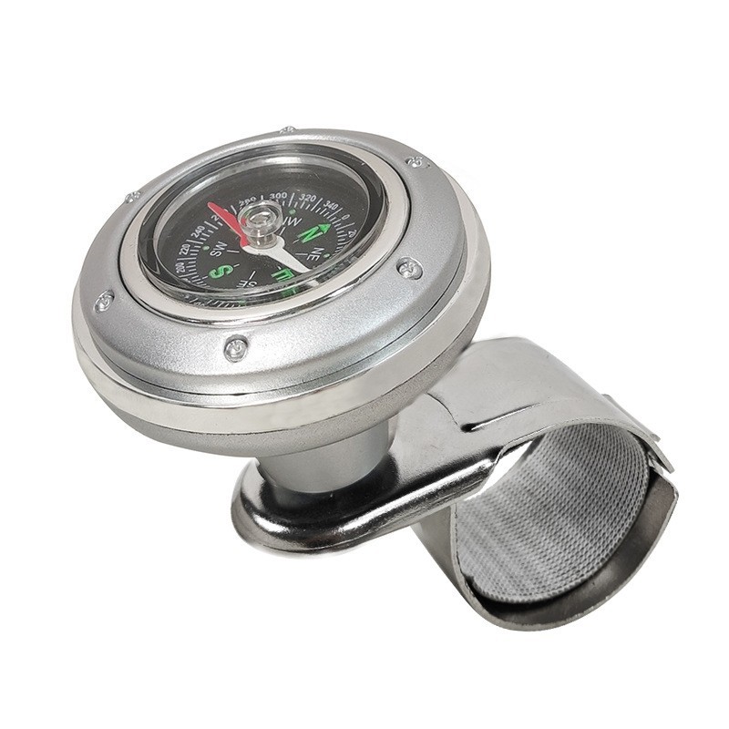 New Truck Steering Gear with Compass, Vehicle-Mounted Steering Wheel Booster, Labor-Saving Car Steering Wheel Booster