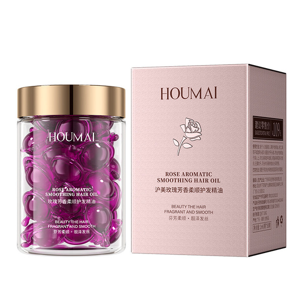 Hair oil contains rose