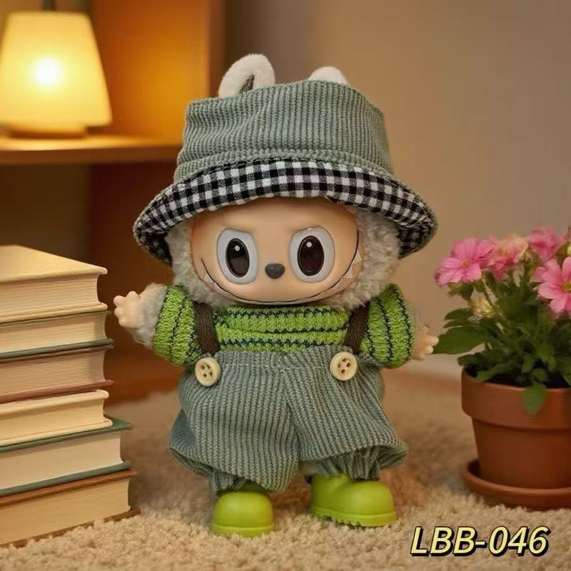 一二三代拉布布服装衣服套装搪胶玩偶labubu潮流娃衣装饰配件大牌|undefined