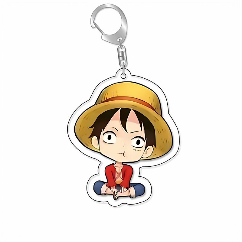 One Piece Straw Hat Pirates Luffy Zoro Chopper Robin Ace Keychain Merchandise