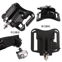 Phone Mount Hiking Travel Photography Accessory DSLR Camera Waist Strap Installation Panel Back Strap Open and Closed Belt