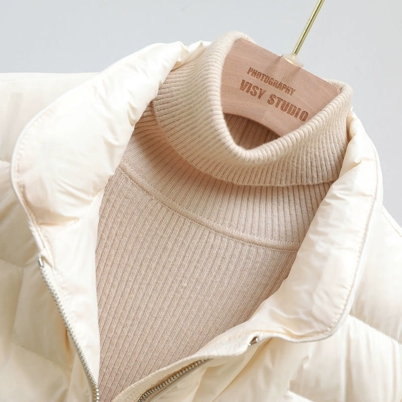  Velvet small down jacket, duck down, for teenagers, western style