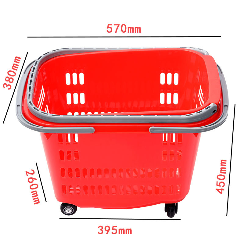 50L 럭셔리 대형 4륜 트롤리 레드