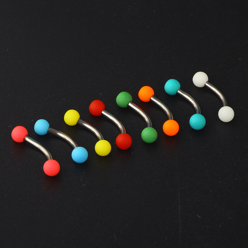 Pointed titanium steel lip stud product view