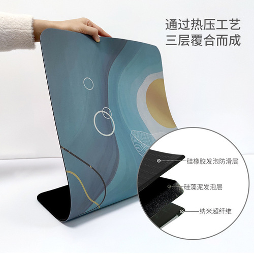 Marble diatomaceous earth soft cushion bathroom water-absorbent quick-dry mat toilet non-slip bathroom rug bathroom floor mat