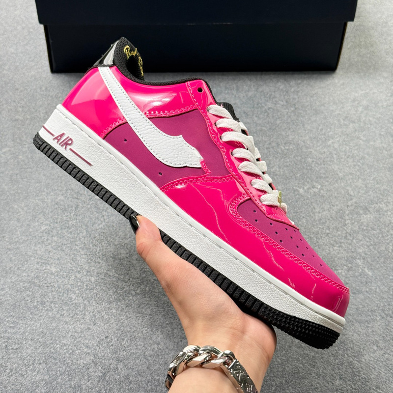 Air Force Las Vegas Barbie Pink Sneakers Spring/Summer Patent Leather Color-Blocking Casual Sports Shoes Mesh Retro Trendy Shoes Air Force Las Vegas Barbie Pink Sneakers Spring/Summer Patent Leather Color-Blocking Casual Sports Shoes Mesh Retro Trendy Shoes