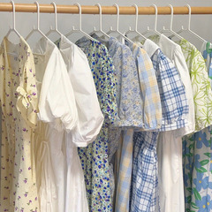 杭州四季清婦人服 2024 春夏花柄スカートドレススカート女性の夏のデザインセンス衣類卸売