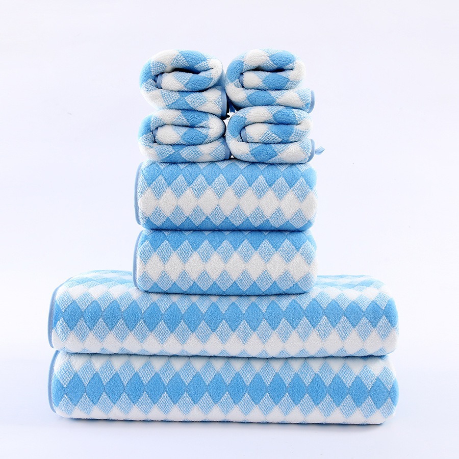 Toalla de Baño de Terciopelo de Coral Absorbente y Suave para Baño y Hotel