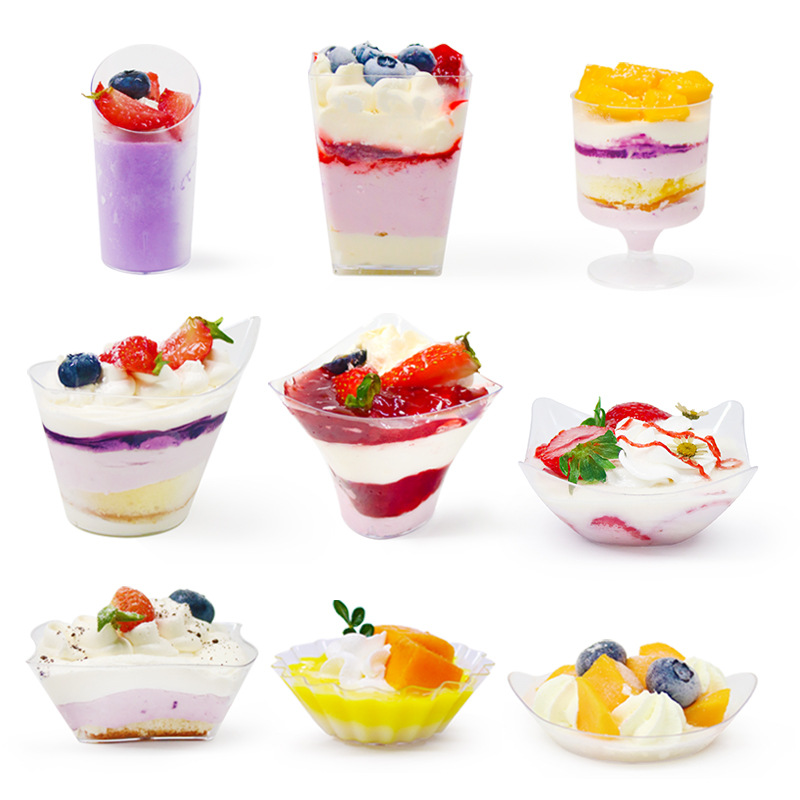 Plastic Champagne Glass Disposable Red Wine Glass Cocktail Glass Goblet Party Cup Gold Powder Martini Cup Cross-Border