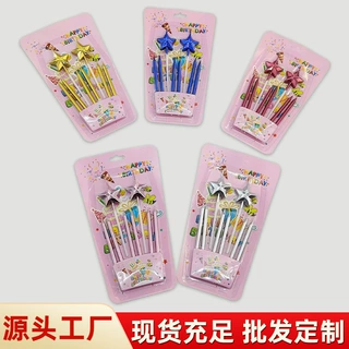 镀金钻石面金色五角星生日蛋糕装饰蜡烛创意烘焙蛋糕星星生日蜡烛