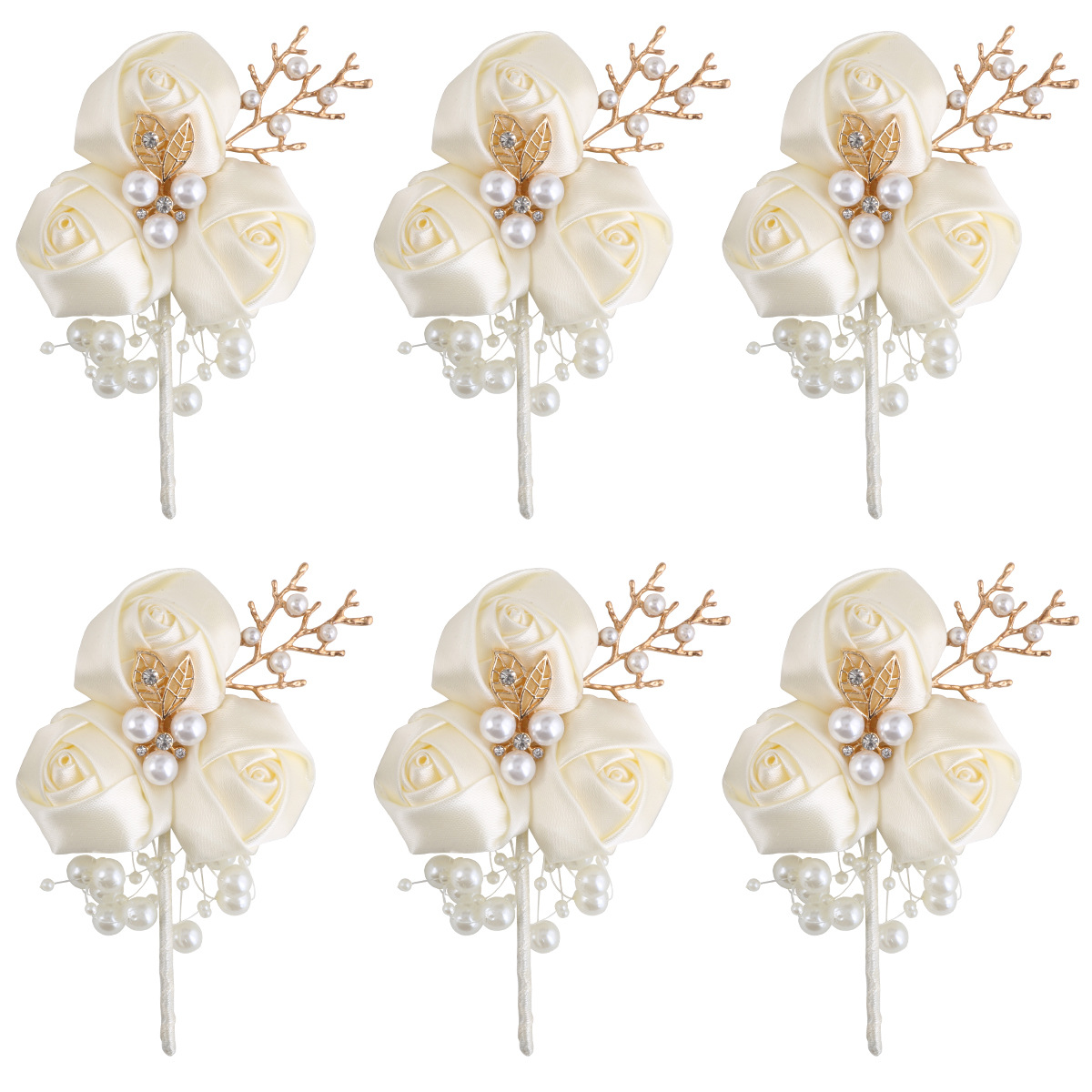 Fashionable wedding dress lapel pin handmade