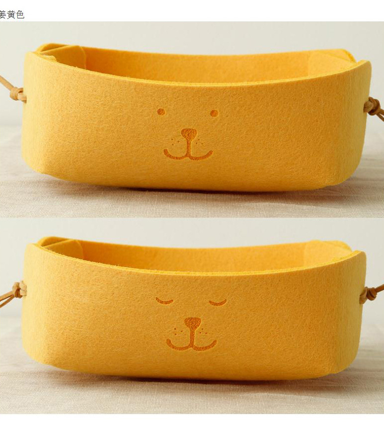 毛毡收纳篮_玄关钥匙小收纳盒北欧毛毡收纳篮小收纳筐杂储子--