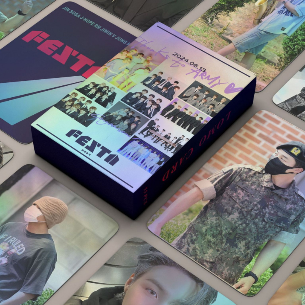 55 small fat bullet laser cards in stock, new 11th anniversary Anniversary flash card collection Lomo card