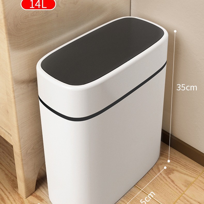 Basura inodoro inodoro doméstico estrecho cubierto grieta prensado con cubierta inodoro inodoro cesta de cepillo de papel