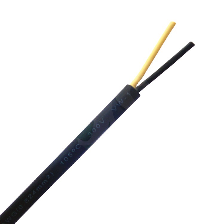 厂家现货橡胶线抗老化SJOW2*16AWG红黑护套线户外耐磨防水电源线