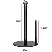 简约厨房台面卷纸架圆底立式纸巾架保鲜膜擦手纸卷纸座收纳架抽纸