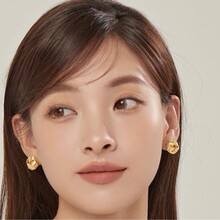 New Twist Stud Earrings Gold Color Metal Women Earrings Rota