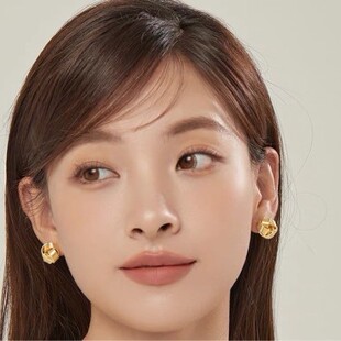 New Twist Stud Earrings Gold Color Metal Women Earrings Rota