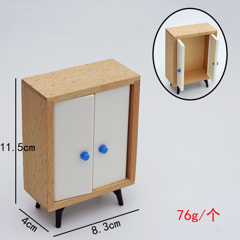 [Fabricante en stock] simulación muebles pequeños sala de muñecas caja ciega muñeca escena decoración jugar casa juguete de madera