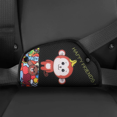 Seat belt shoulder pad, Cute Car Anti-Leg Neck Fixing - little-monkey-fixer-increase-thickening