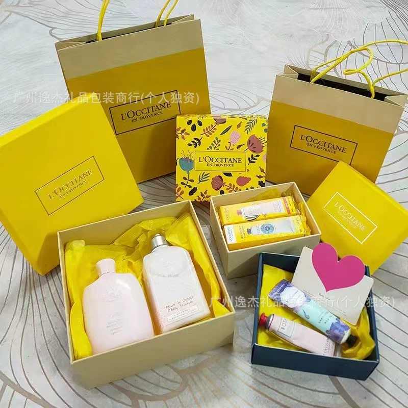 L'Occitane молоко для тела раскладушка подарочная коробка подарочная сумка подарочная сумка для упаковки подарочная сумка крем для рук гель для душа кожаная коробка бумажная сумка