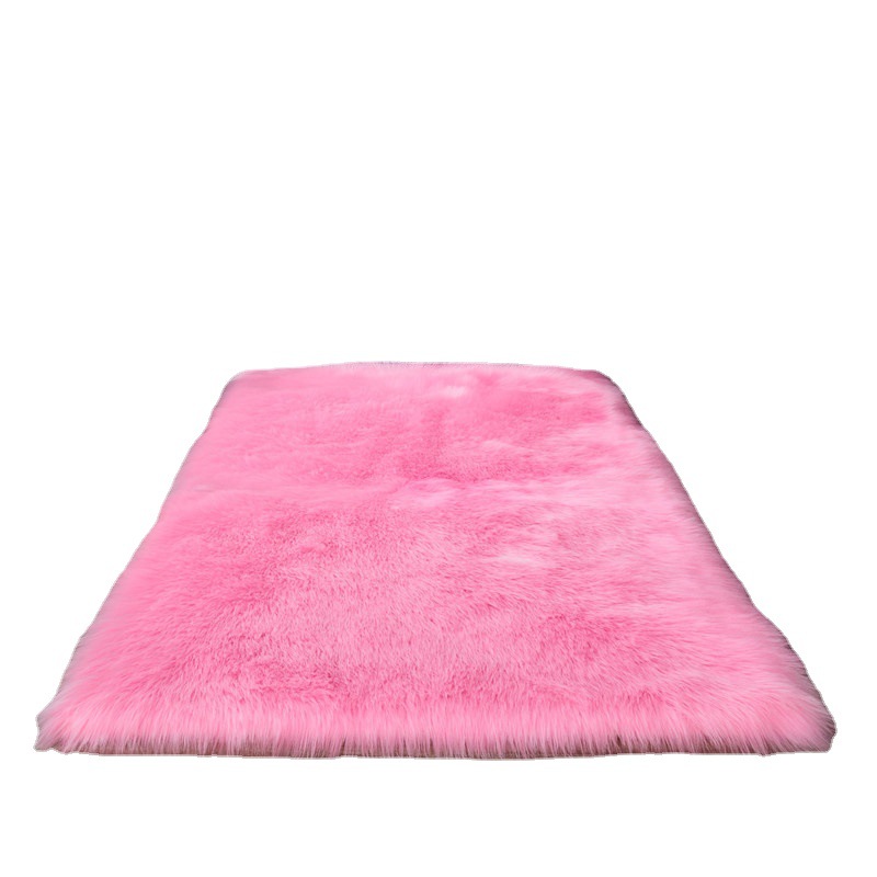 Khaki Nordic Long-pile Plush Carpet For Bedroom, Living Room, Sofa_voghion.com