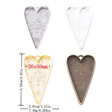 DIY���źϽ�Ҽ� 26x50mm�����ε��� ��Ʒ�����������ֱ��4353