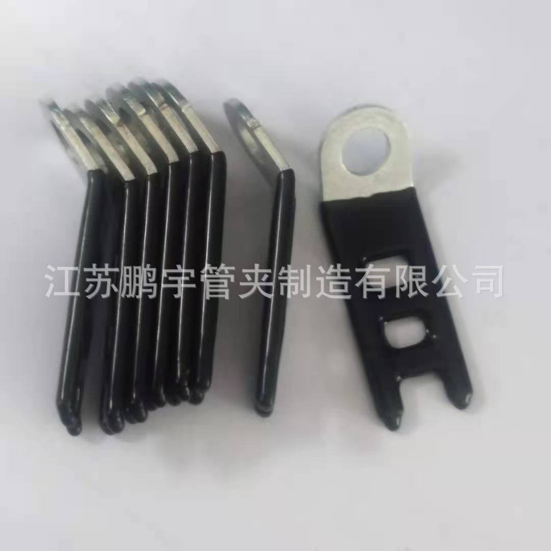 包塑固定码，轻型管夹，包胶管夹，线卡，11孔包胶卡，梯形卡