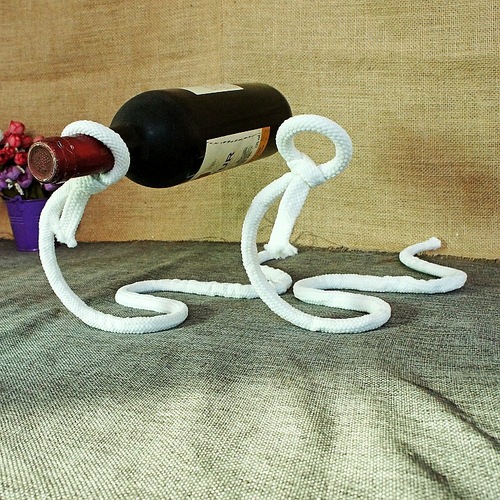 Home Kitchen Decorations Chain Wine Rack Magic Rope Wine Rack Crafts Kitchen Decorations Supplies 023