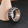 Design gemstone ring stainless steel, simple and elegant design