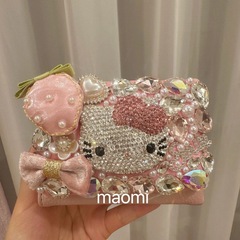 キティ ダイヤモンド付き かわいい 70% off 財布 小銭入れ カードホルダー ライト 高級 重工業 クラッチバッグ ハローキティ
