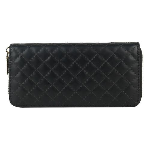 Cross-border  women's rhombus embroidery thread long wallet multi-card slot mobile phone bag large capacity fashion card holder coin purse