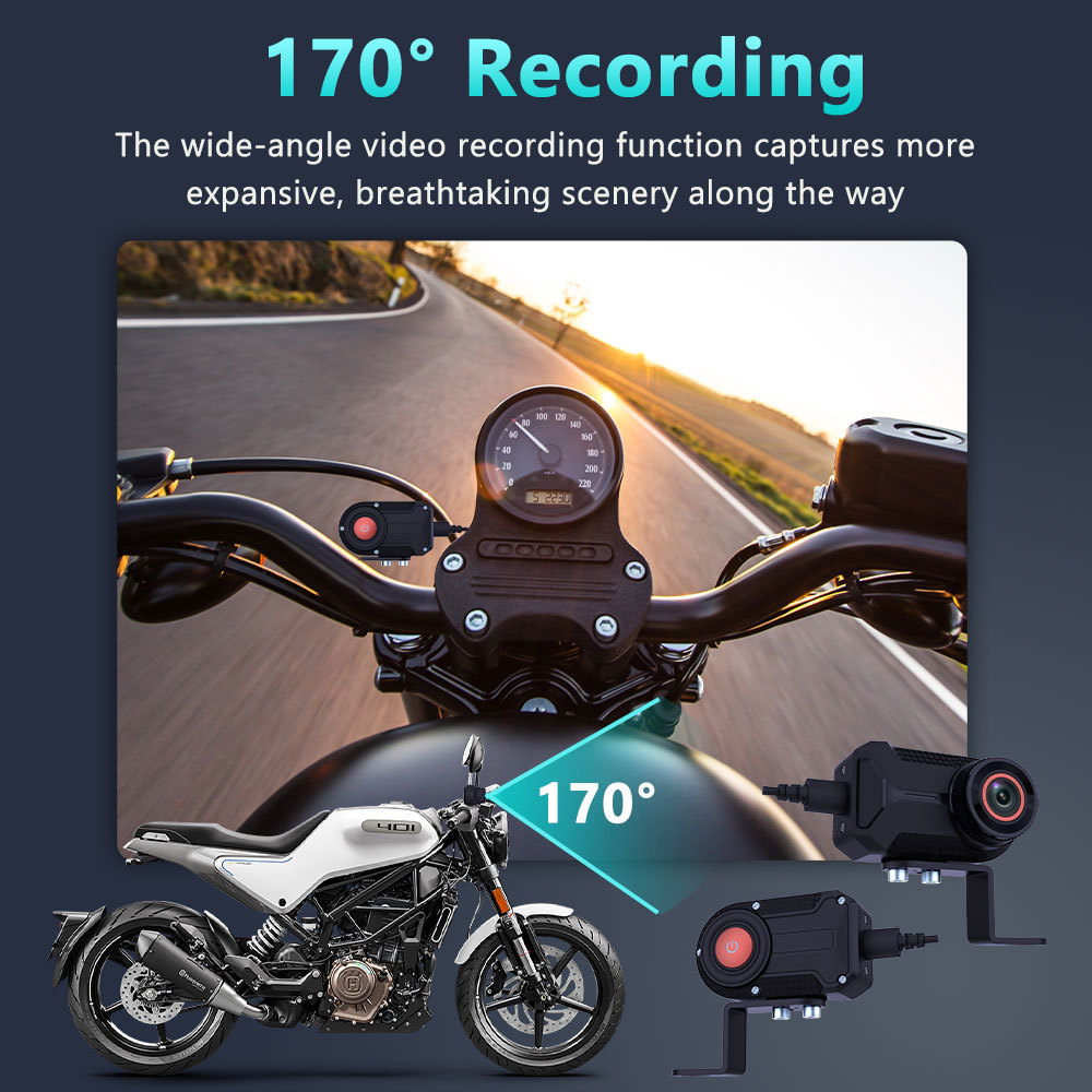 Cross-Border Wide-Angle Wifi Waterproof Outdoor Camera Cycling Recorder High-Definition Motorcycle Driving Recorder