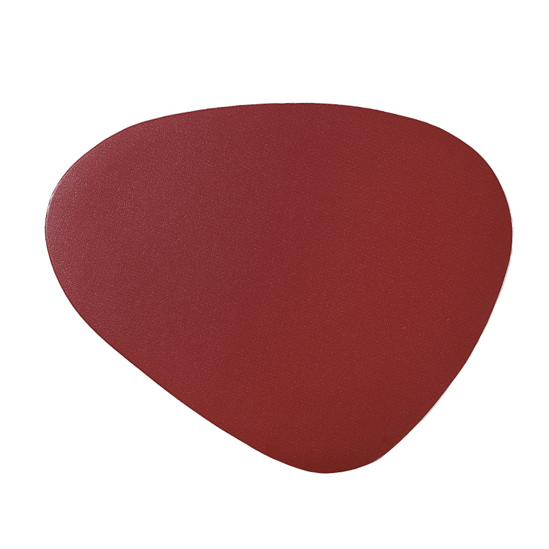 Color sólido in-viento huevo de pvc de alta calidad almohadilla de aislamiento de escritorio almohadilla de comedor occidental almohadilla de taza de aislamiento a prueba de aceite para los platos